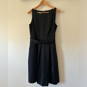 Evan Picone Black, Sleeveless Cocktail Dress w/Belt & Pockets - Size 12